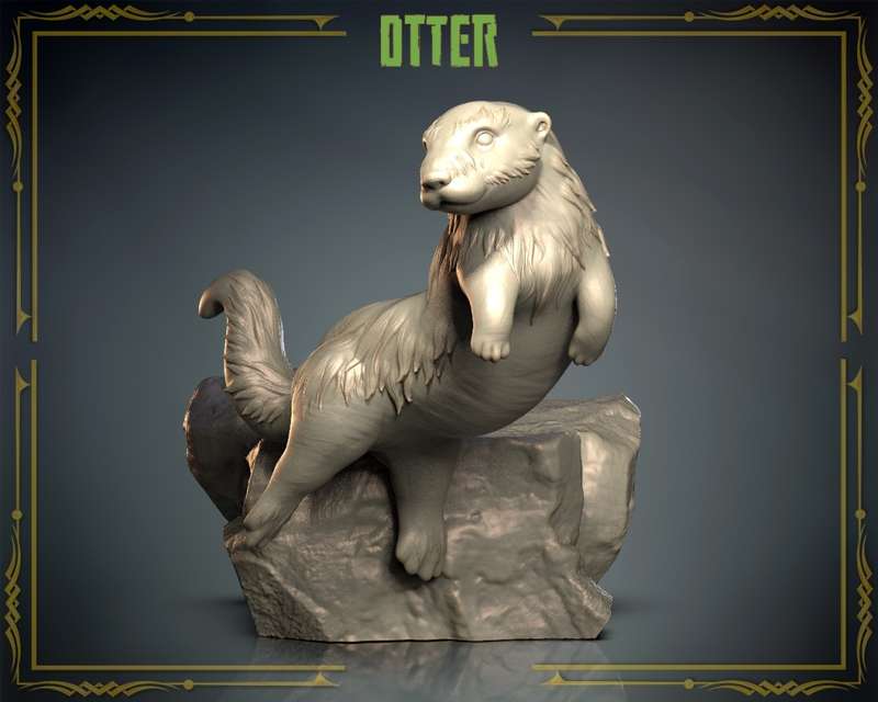 Animals Set 3 - 1:72 Scale - Otter (5 Pack)