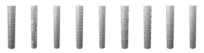 Textured Roller Set 12 - Long