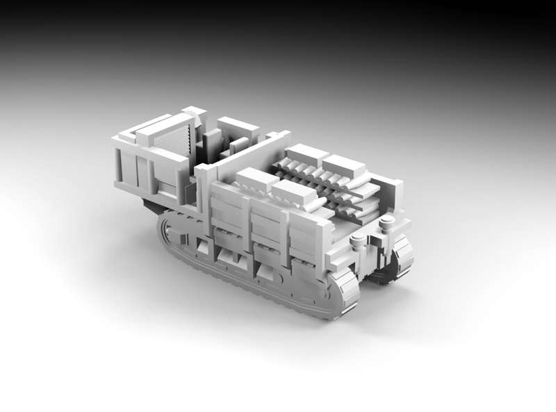 1:200 Scale - St Chamond Tractor - Filledin Rails