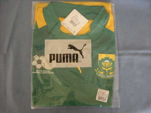 South Africa Bafana Bafana - Puma - Soccer / Football Green Shirt L