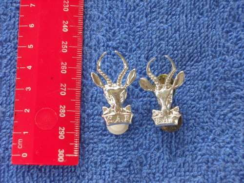 SADF ARMY Badge Lot - S.A.I. Springbok (2 Sizes)