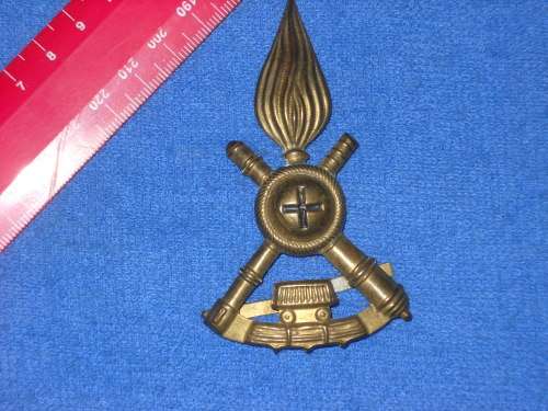 ITALIAN WW2 - WORLD WAR TWO - CAP BADGE WITH CLIP - RARE ITEM