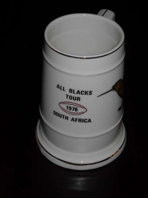 Rugby Mug 1976 Tour All Blacks vs South Africa "Springboks"
