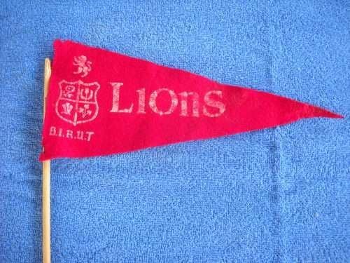 Rugby Pennant - British Lions Rugby 1955 - Rare Item