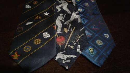 Cricket Ties World Cup 1992 +1999 + Brain Mc Millian (One Lot)