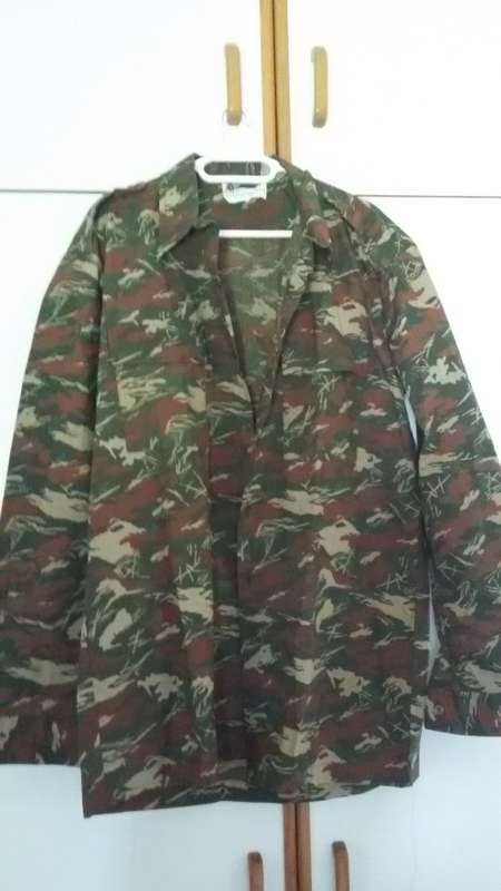 Koevoet Camo Shirt Long Sleeves Size L (1982)   New item