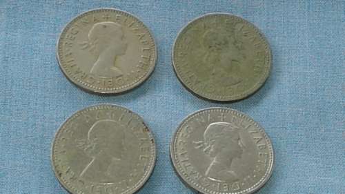 British Coin - 1 Shilling ( 4 in Lot)