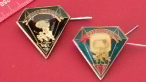 Diamond Motorbike Club - 2 x Badges / Pins