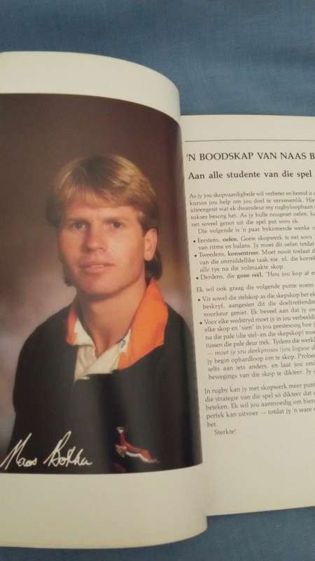 Rugby Book - Skop saam met Naas Botha