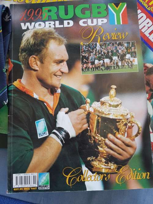 1995 Rugby World Cup - Rugby Books + Rugby Tie ( Selling as Lot )