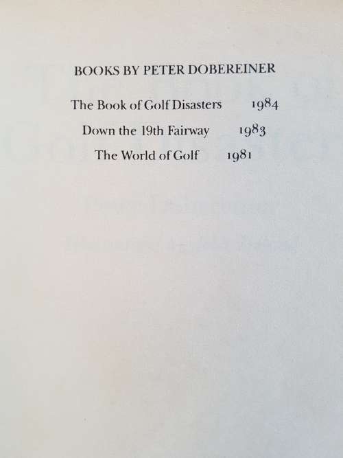 THE BOOK OF GOLF DISASTERS