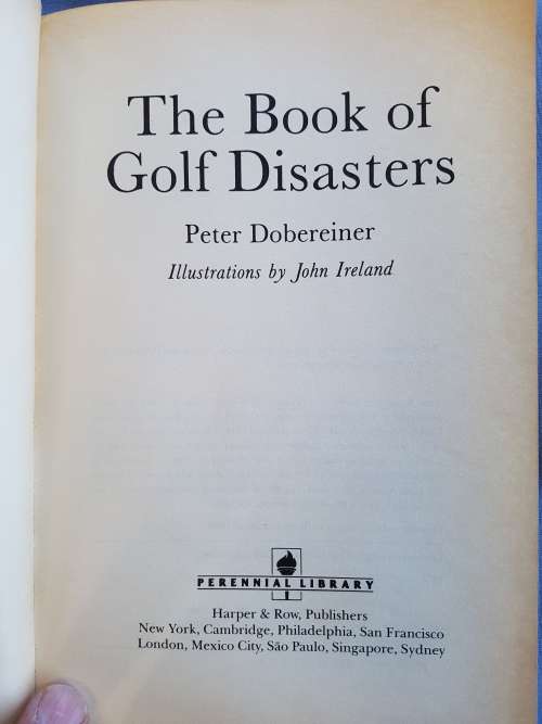 THE BOOK OF GOLF DISASTERS