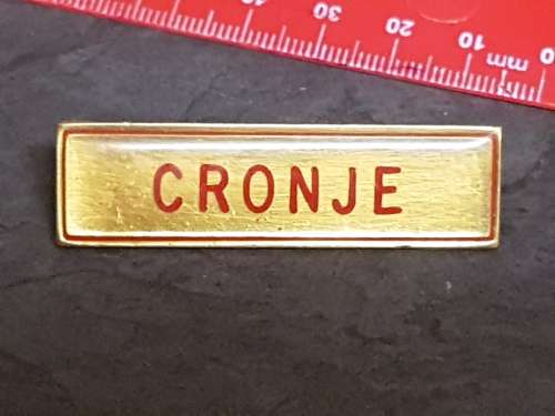 SADF - Name - CRONJE