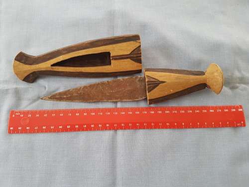 Ovambo Ndoro African Tribal Knife / Dagger (29cm)