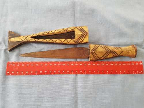 Ovambo Ndoro African Tribal Knife / Dagger (30cm)