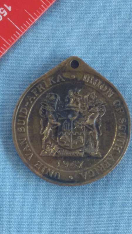 MEDAL - ROYAL VISIT 1947 - UNION OF SOUTH AFRICA