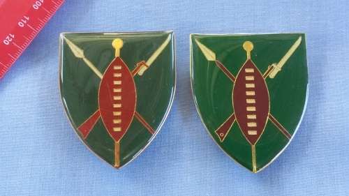 SADF - HQ TRANSKEI DEFENCE FORCE SHOULDER FLASHES SET