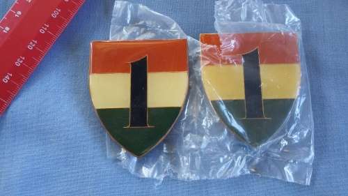 SADF - TRANSKEI DEFENCE FORCE SHOULDER FLASHES SET - 1ST BATTALION