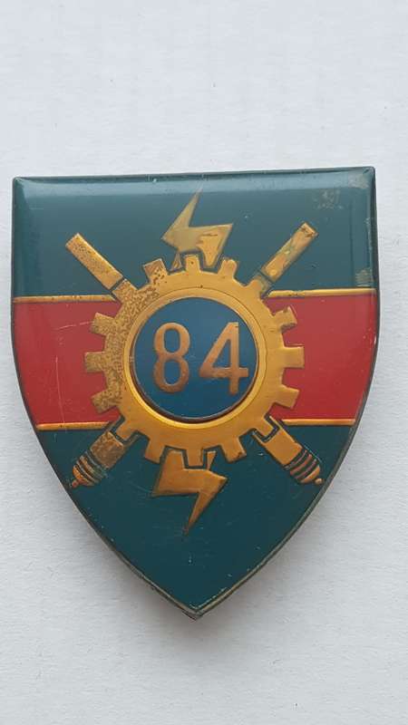 SADF - SA MILITARY SHOULDER FLASH -  84 TECHNICAL + PINS