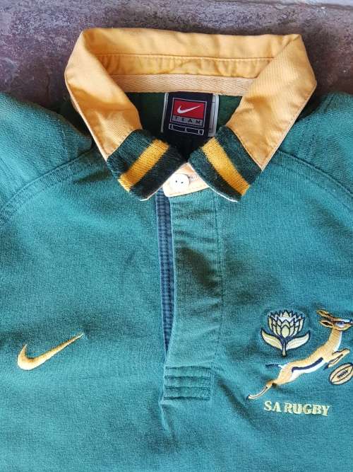 Old Nike Springbok Rugby Jersey - Large