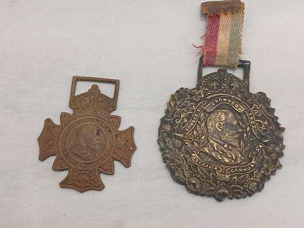 2 x Medal Lot Coronation King Edward VII