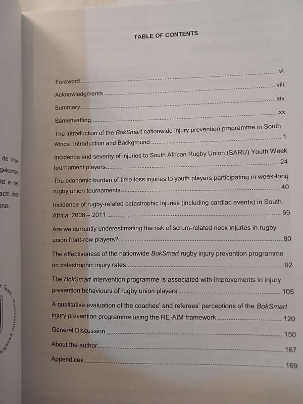 Rugby Book - Safer Rugby Through BokSmart by James C Brown