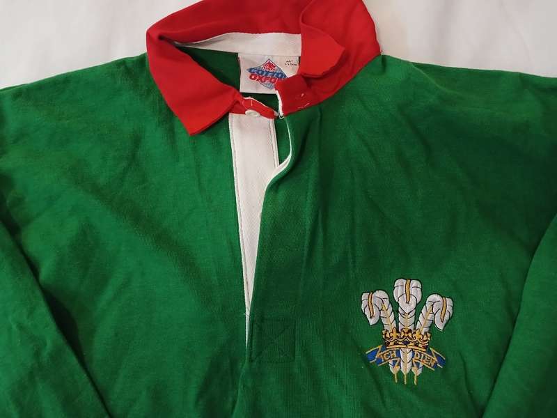 Rugby Jersey - WALES RUGBY 1987 - 1989 AWAY Size 46/46cm