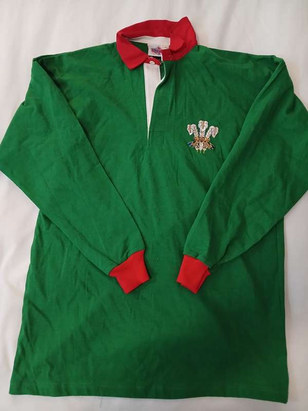 Rugby Jersey - WALES RUGBY 1987 - 1989 AWAY Size 46/46cm