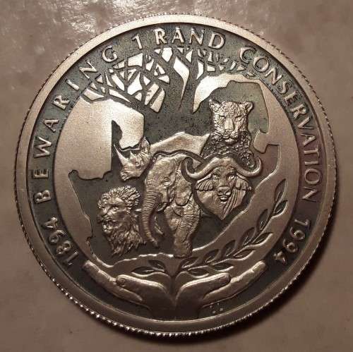 1994 SILVER R1, PROOF or UNC, in CAPSULE.