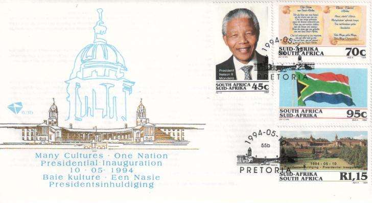 RSA INAUGURATION FDC No. 6.3b, 1994  - 05 - 10.