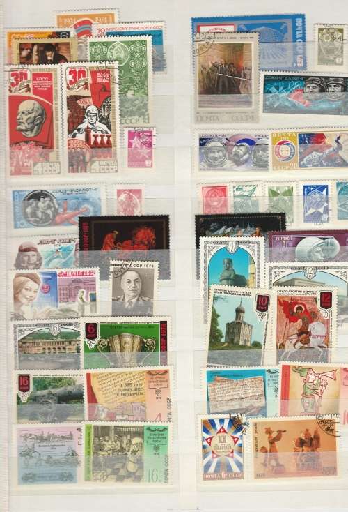 RUSSIA GOOD ASSORTMENT OF STAMPS MINT AND USED APPROX.240 STAMPS