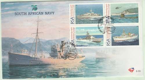 1997 75TH ANNIV. OF SA NAVY FDC 6.55