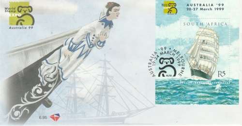 FDC 6.95 WORLD STAMP EXPO AUSTRALIA 1999
