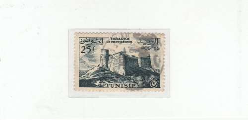 TUNISIE  1954 GENOESE FORT TABARKA