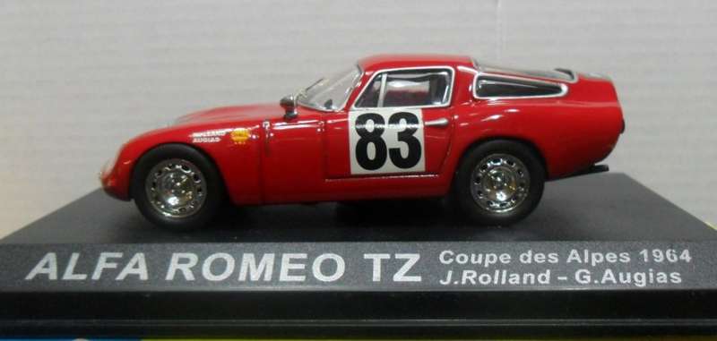IXO / DeAGOSTINI 1964 ALFA ROMEO TZ " RALLY CAR COLLECTION " MINT WITH DISPLAY BOX