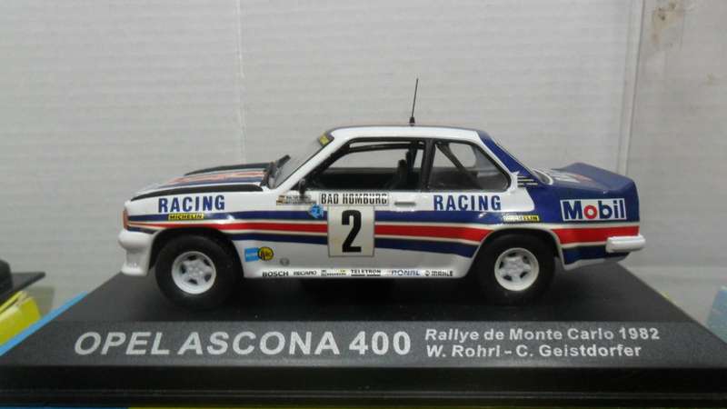 IXO / DeAGOSTINI 1982 OPEL ASCONA 400  " RALLY CAR COLLECTION " MINT WITH DISPLAY BOX