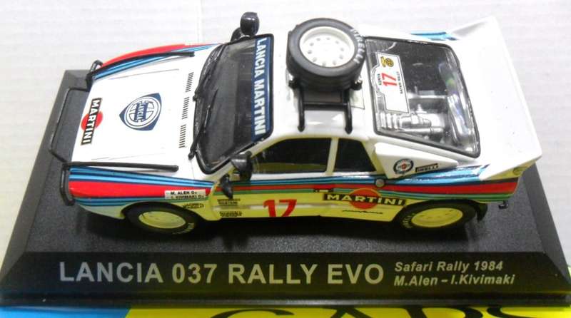 IXO / DeAGOSTINI 1984 LANCIA 037 RALLY EVO  " RALLY CAR COLLECTION " MINT WITH DISPLAY BOX