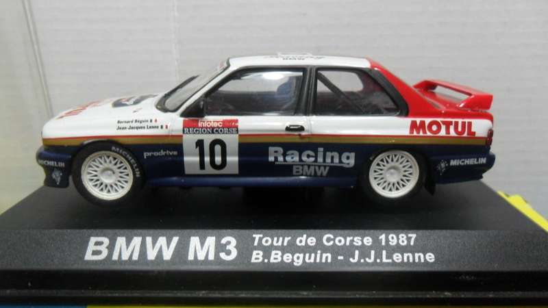 IXO / DeAGOSTINI 1987 BMW M3  " RALLY CAR COLLECTION " MINT WITH DISPLAY BOX