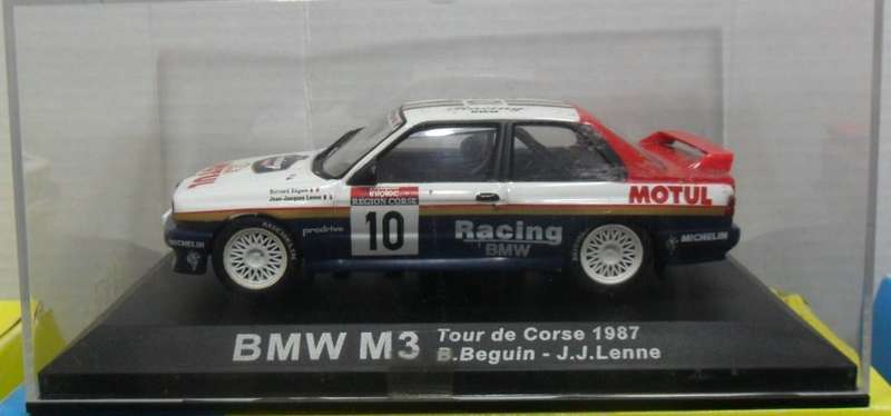 IXO / DeAGOSTINI 1987 BMW M3  " RALLY CAR COLLECTION " MINT WITH DISPLAY BOX