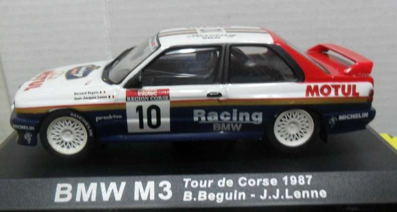 IXO / DeAGOSTINI 1987 BMW M3  " RALLY CAR COLLECTION " MINT WITH DISPLAY BOX