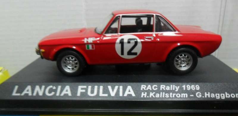 IXO / DeAGOSTINI 1969 LANCIA  FULVIA  " RALLY CAR COLLECTION " MINT WITH DISPLAY BOX