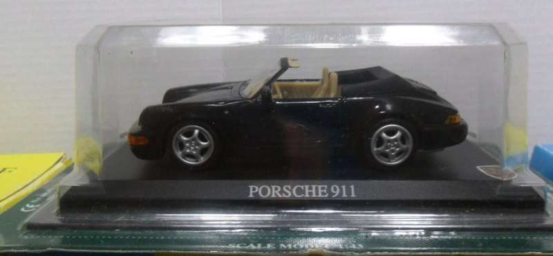 DEL PRADO 1989 PORSCHE 911 CABRIOLET  " THE ULTIMATE CAR COLLECTION " MINT IN SEALED BLISTER PACK