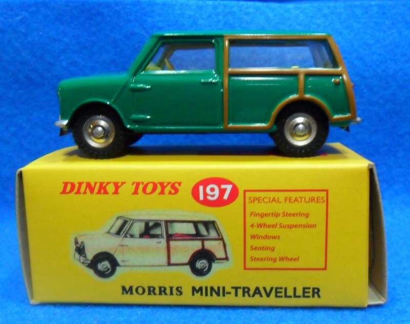 ATLAS DINKY NO 197  MORRIS MINI - TRAVELLER  " [ GREEN  VERSION ]  MINT BOXED .