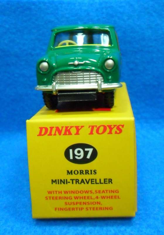 ATLAS DINKY NO 197  MORRIS MINI - TRAVELLER  " [ GREEN  VERSION ]  MINT BOXED .