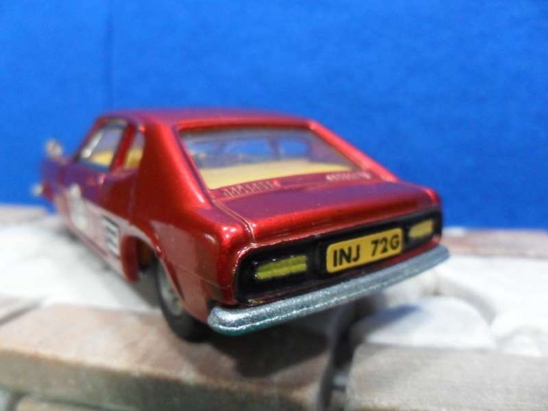 RARE  DINKY  NO  213 - 1969 FORD CAPRI MK1 RALLY CAR  - ORIGINAL NEAR MINT - WITH REPRO BOX