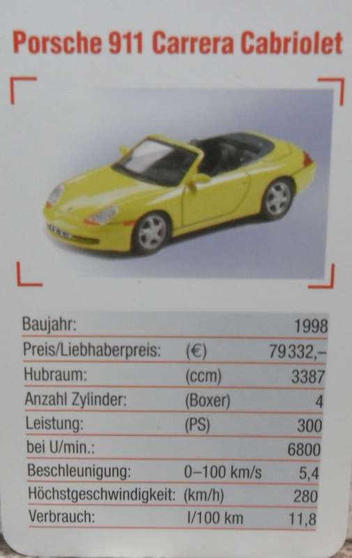 STUNNING SCHUCO 27108 1998 PORSCHE 911 CARRERA CABRIOLET   " MINT WITH THE ORIGINAL DISPLAY BOX.