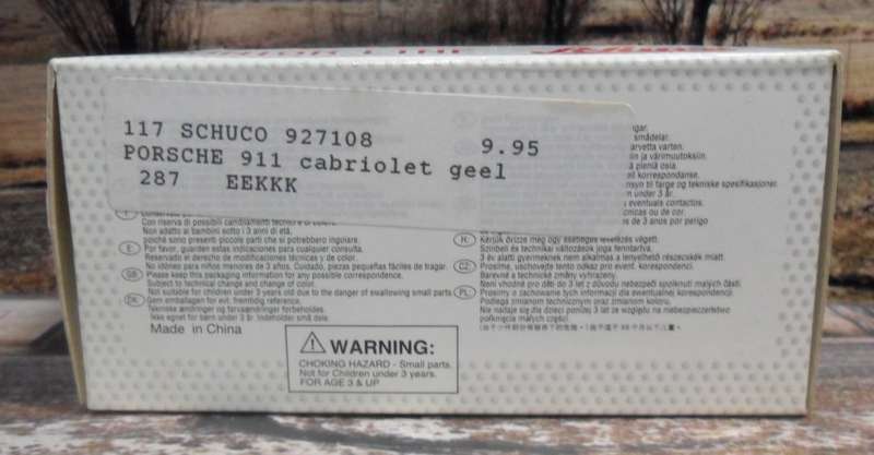 STUNNING SCHUCO 27108 1998 PORSCHE 911 CARRERA CABRIOLET   " MINT WITH THE ORIGINAL DISPLAY BOX.