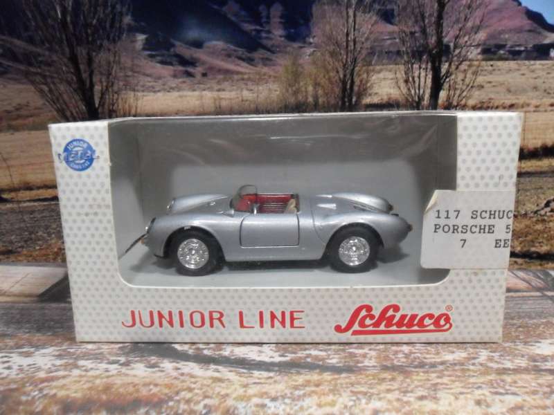 STUNNING SCHUCO 27002 1956 PORSCHE 550  SPYDER   " MINT WITH THE ORIGINAL DISPLAY BOX.