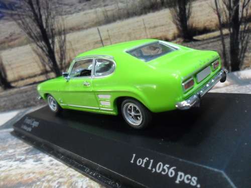 EXTREMELY RARE, 2010 MINICHAMPS  430 085512 - 1969 FORD CAPRI  l  LE MANS  -  MINT IN DISPLAY CASE .