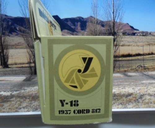 STUNNING MATCHBOX NO Y - 18  1937  CORD 812 - "MODELS OF YESTERYEAR"  MINT IN GOOD  DISPLAY BOX